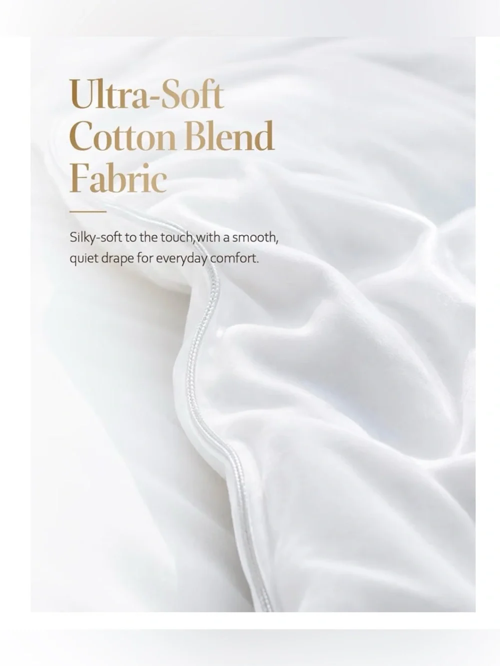 DWR Luxury Down Feather Fibers Comforter Full/Queen, Hotel-Style